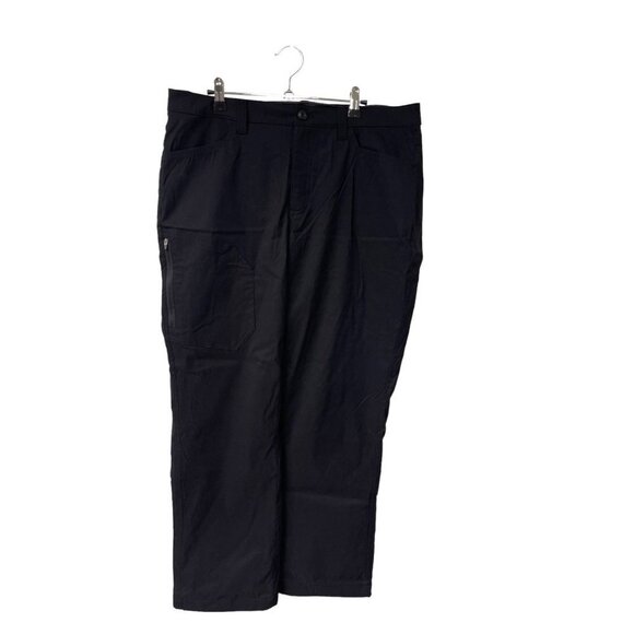 Eddie Bauer Men’s Fleece Lined Black 2-Way Stretch Tech Pant Sz 34x30 - Picture 2 of 11